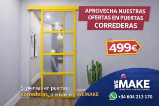 Puerta corredera cristalera