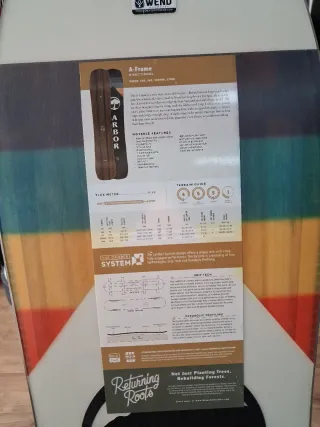 Tabla Snowboard 158 Arbor A Frame