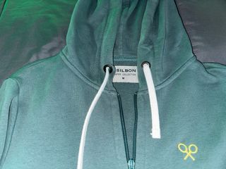 Sudadera SILBON cremallera verde