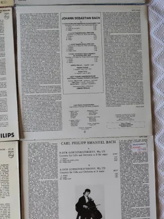 Vinilos. Bach y su familia. Música Clásica