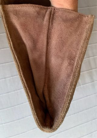 Pochette vintage anni '70 pelle scamosciata