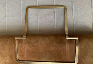 Pochette vintage anni '70 pelle scamosciata