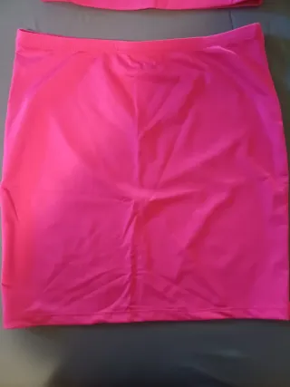 Completo top gonna rosa tg XS nuovo