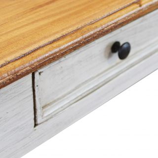 Tavolo da Pranzo in Mogano 180x90 cm Con Cassetti