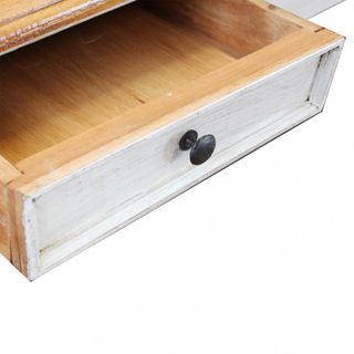 Tavolo da Pranzo in Mogano 180x90 cm Con Cassetti