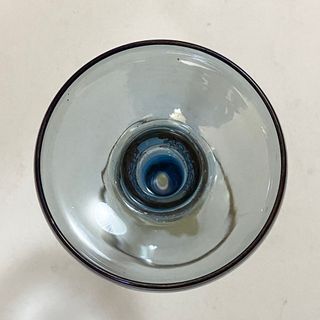 Settimo Cielo Portacandela Trasparente Blu