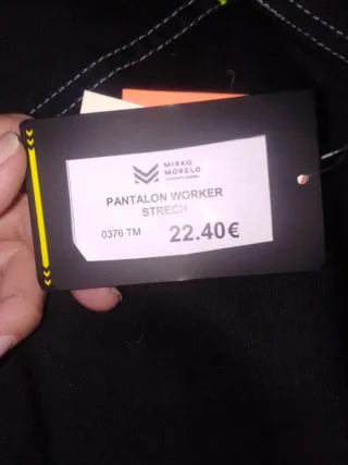 Pantalón de trabajo negro