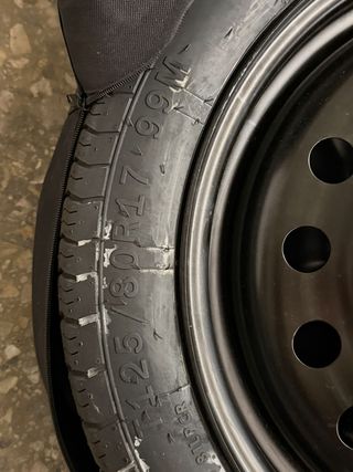OULET! Rueda de repuesto 125/80 R17+ LLANTA 5X110