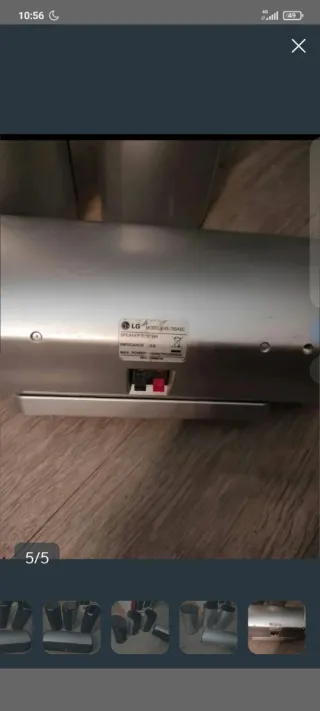 Altavoces LG Negros y Plateados