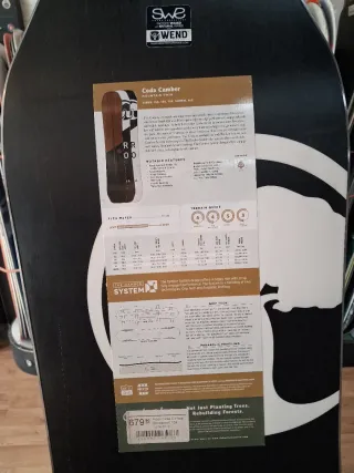 Tabla Snowboard 158 Arbor Coda Camber