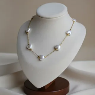 Collar LOVE Corazones Oro 18k Chapado