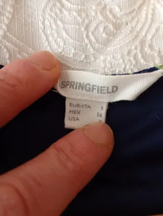 Vestido floral Springfield talla M