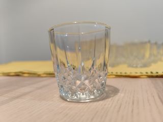 Set 12 Vasos Chupito Cristal Tallado