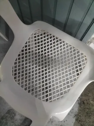 Lote de tres sillas de terraza jardín en perfecto