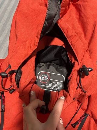 Chaqueta de montaña naranja hombre