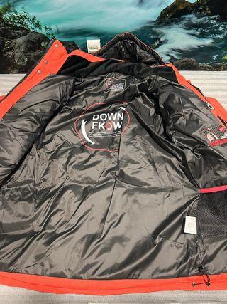 Chaqueta de montaña naranja hombre