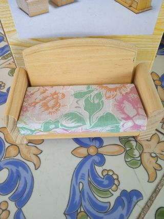 Mobiliario Salón Madera Casa Muñecas