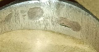 Anillo Plata Vintage 70s Diseño Textura T19