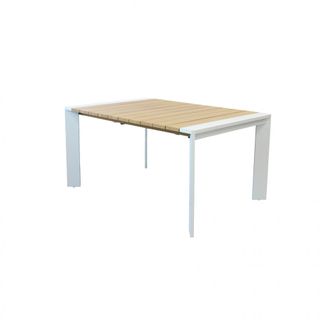 Tavolo Allungabile Alluminio Effetto Legno 150/201