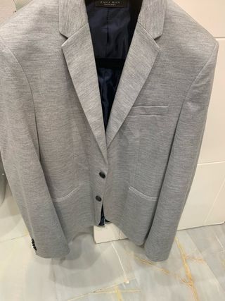 Chaqueta Zara Man Gris Hombre