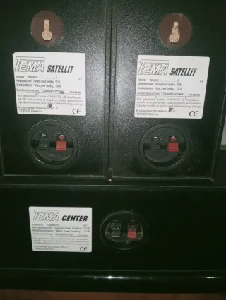 Altavoces TEMA negros