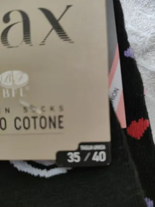 Set 4 paia calzini fantasia cuori