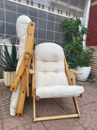 2 Sillones Plegables Madera