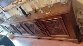 Antiguo Aparador Buffet de Comedor. Madera Años 60