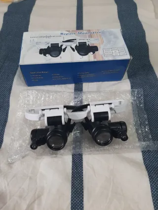 Gafas LED con aumento para reparaciones