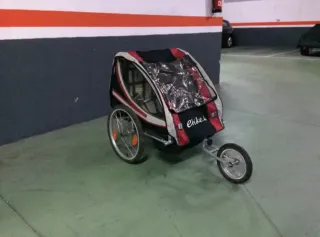 Carro bici plegable EbikeCo alu. con suspensión.