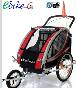 Carro bici plegable EbikeCo alu. con suspensión.