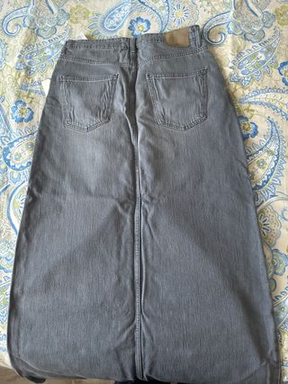 Falda vaquera larga Zara Talla M