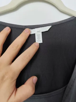 Vestido premamá lactancia gris