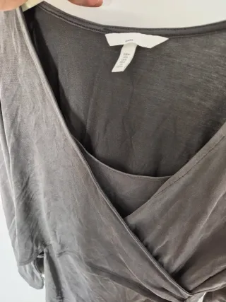 Vestido premamá lactancia gris