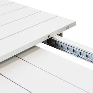 Tavolo Allungabile Alluminio Bianco 150/200x100Cm