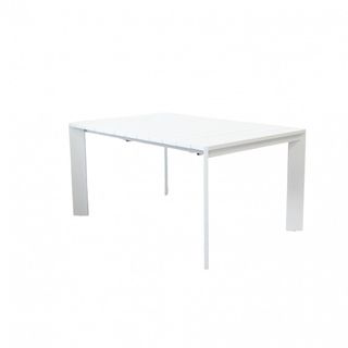 Tavolo Allungabile Alluminio Bianco 150/200x100Cm