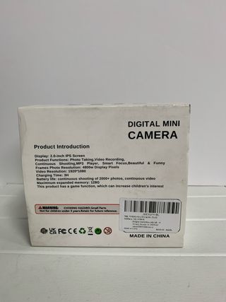 Cámara Infantil Dinosaurio 1080P