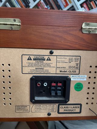 Tocadiscos Lauson CL146 CD, Cassette, Radio, USB