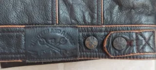 Chaleco Cuero 13 y 1/2 Moto Talla L