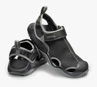 Sandalias Crocs Swiftwater Mesh Hombre Negro/Gris