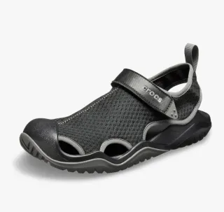 Sandalias Crocs Swiftwater Mesh Hombre Negro/Gris