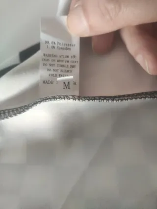 Falda gótica cuadros blanco y negro T.M