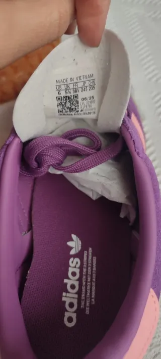 Adidas Gazelle Indoor 38 ⅔ Morado Rosa
