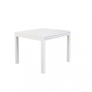 Tavolo Pranzo Allungabile Alluminio Bianco Esterno