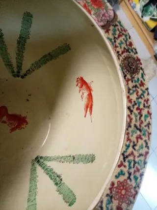 Tiesto grande cerámica decorado