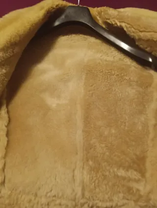 Cappotto Montone Beige/Marrone