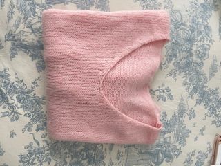 Jersey rosa efecto angora