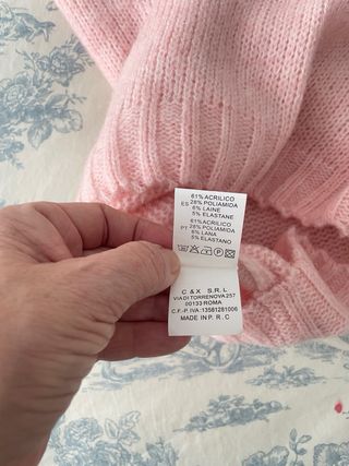 Jersey rosa efecto angora