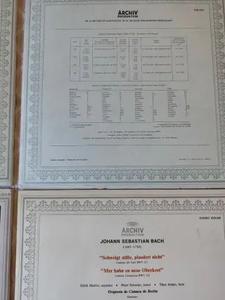 Vinilos. Bach J.S. e Hijos