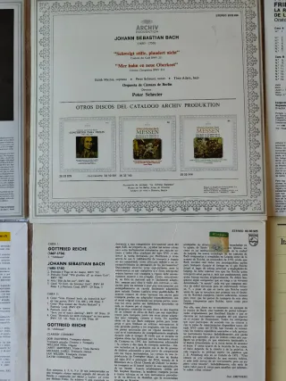 Vinilos. Bach J.S. e Hijos